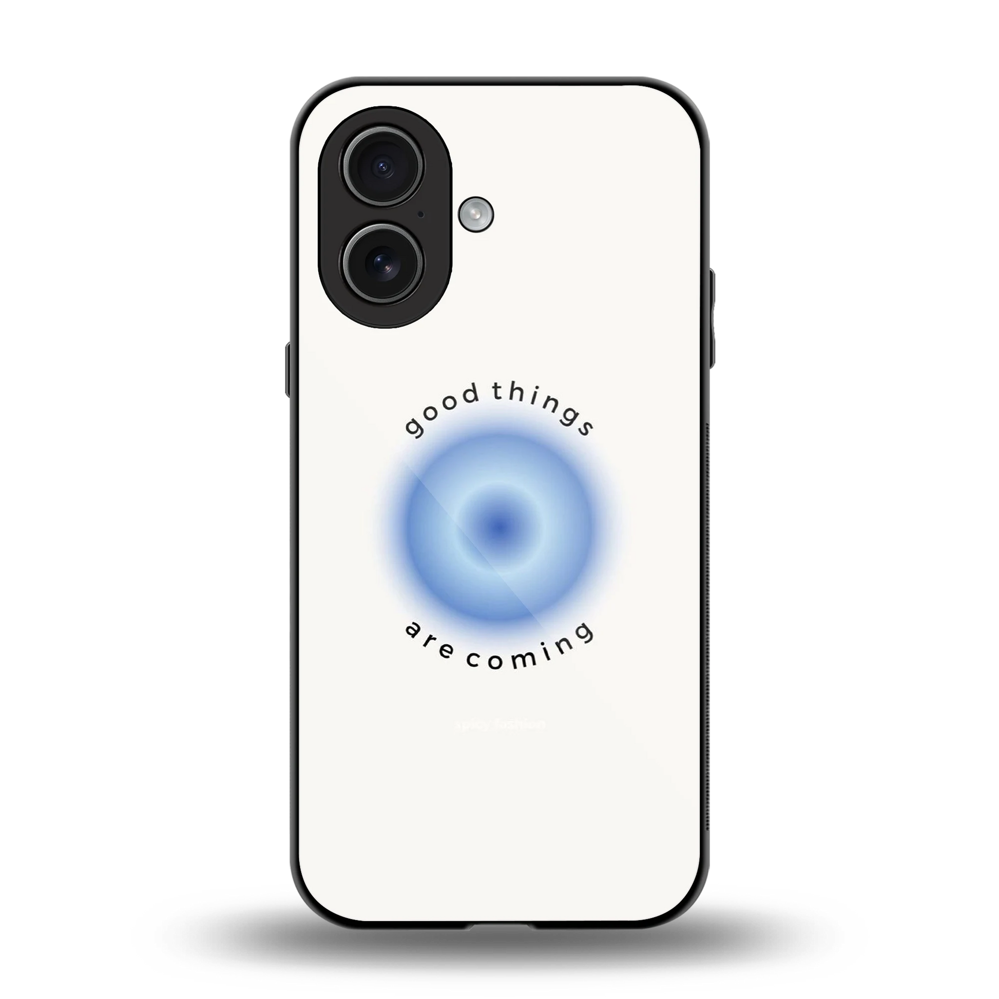 Good Things Are Coming back phone cover | glass case for iphone 17