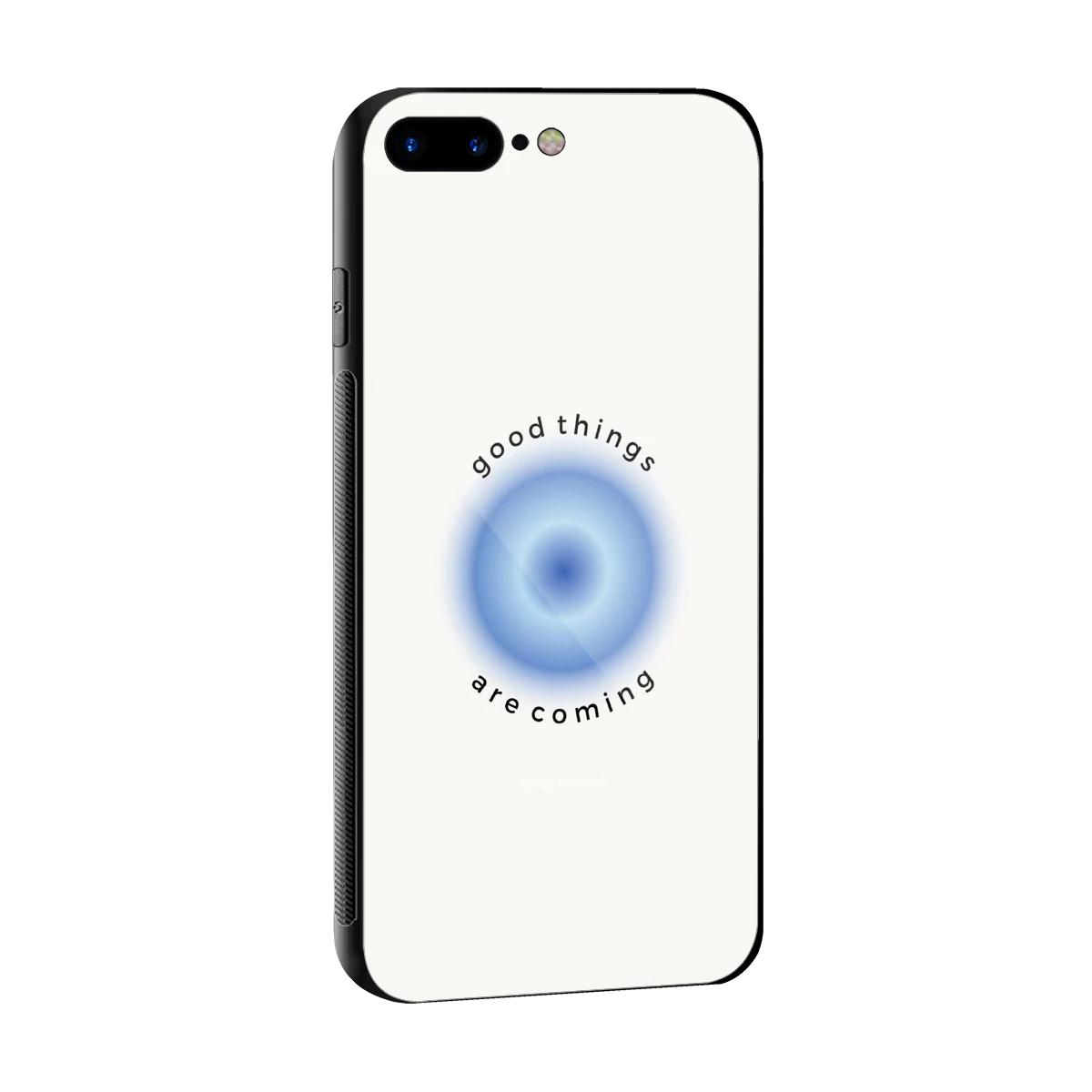 Good Things Are Coming sleek iphone 8 plus cover with tempered glass back and TPU edges