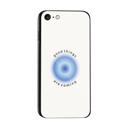 Good Things Are Coming sleek iphone 7 cover with tempered glass back and TPU edges