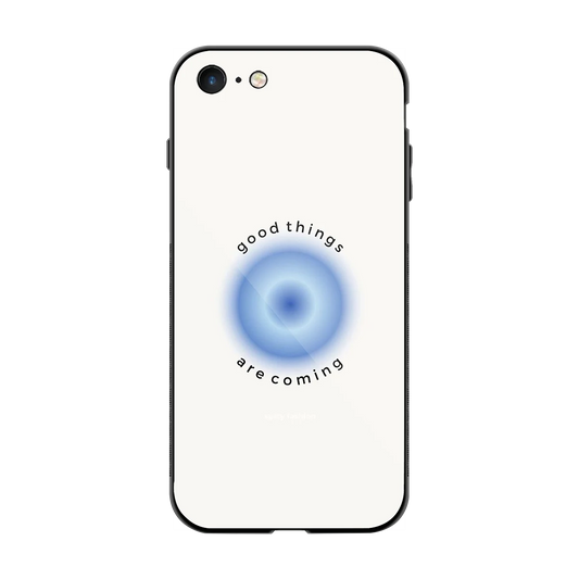 Good Things Are Coming back phone cover | glass case for iphone 7