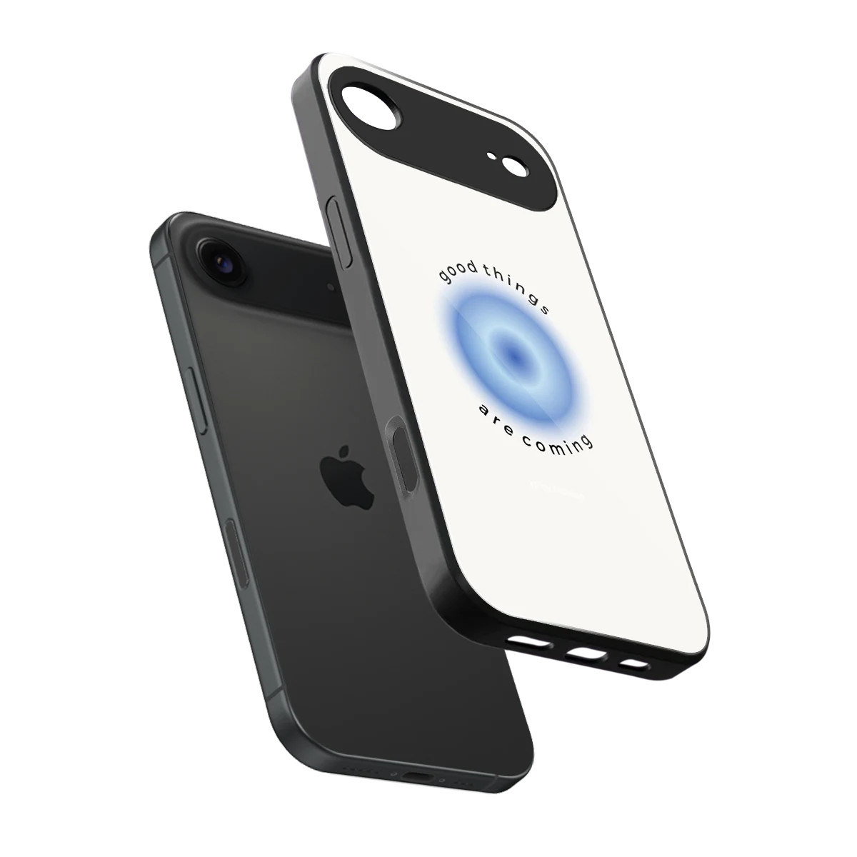 Good Things Are Coming sleek iphone air cover with tempered glass back and TPU edges