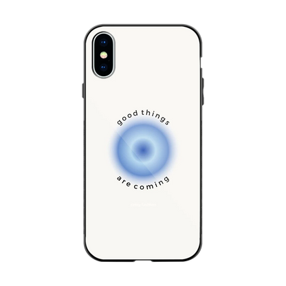 Good Things Are Coming back phone cover | glass case for iphone x