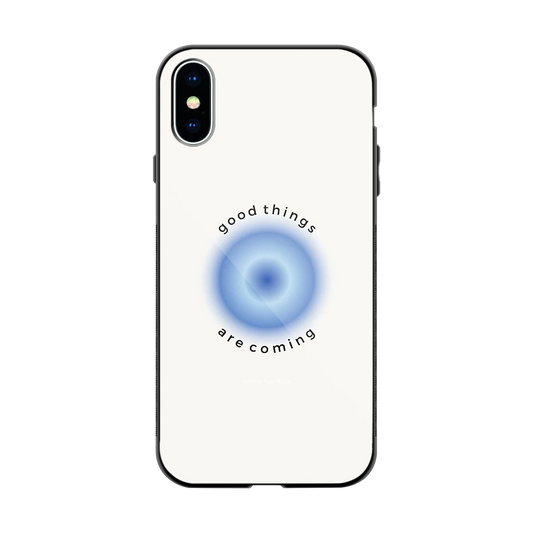 Good Things Are Coming back phone cover | glass case for iphone x