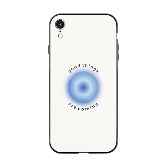 Good Things Are Coming back phone cover | glass case for iphone xr