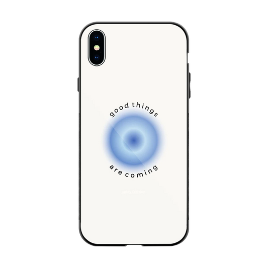 Good Things Are Coming back phone cover | glass case for iphone xs max