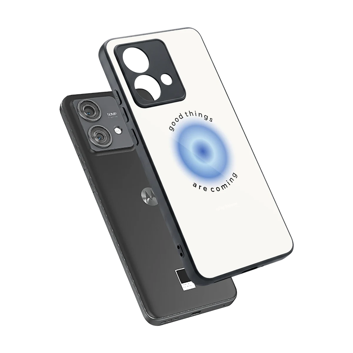 Good Things Are Coming sleek motorola edge 40 neo 5g cover with tempered glass back and TPU edges