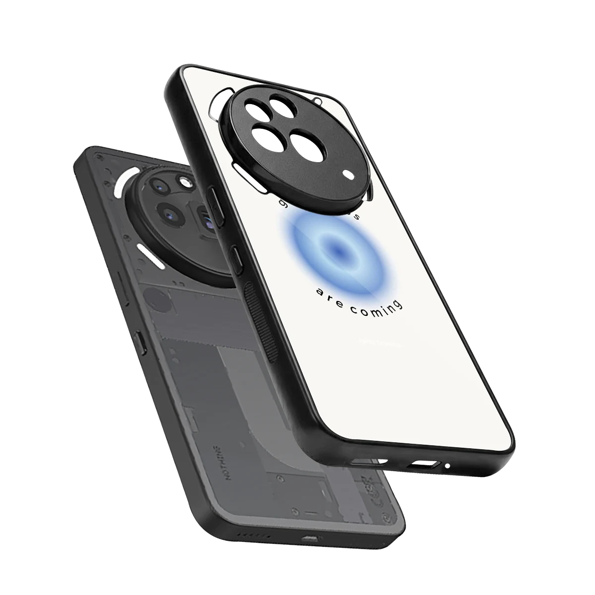 Good Things Are Coming sleek nothing phone 3a pro cover with tempered glass back and TPU edges