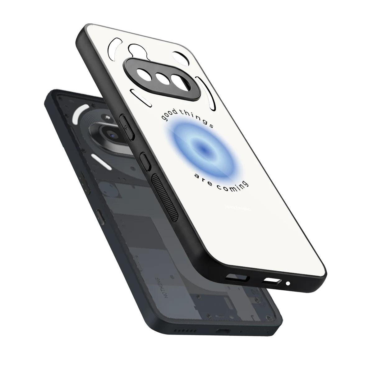 Good Things Are Coming sleek nothing phone 3a cover with tempered glass back and TPU edges