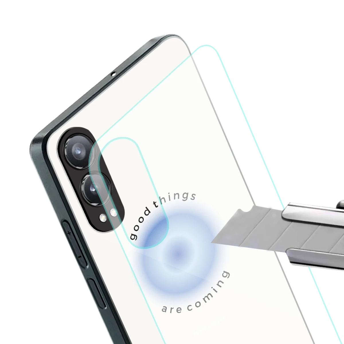 Good Things Are Coming stylish phone case for oneplus nord ce 4 lite | glossy glass and slim fit