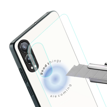 Good Things Are Coming stylish phone case for oneplus nord ce 4 lite | glossy glass and slim fit