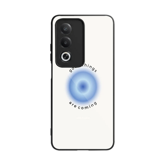 Good Things Are Coming back phone cover | glass case for oppo a3 pro