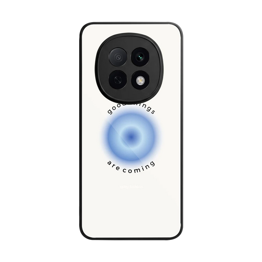 Good Things Are Coming back phone cover | glass case for oppo f29 pro 5g