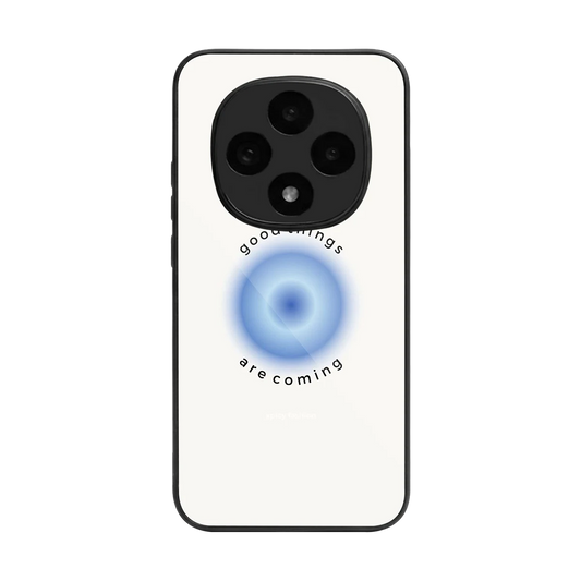 Good Things Are Coming back phone cover | glass case for oppo f31 pro 5g