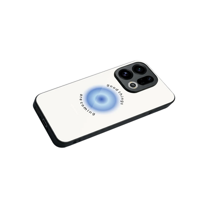 Good Things Are Coming stylish phone case for oppo find x9 | glossy glass and slim fit