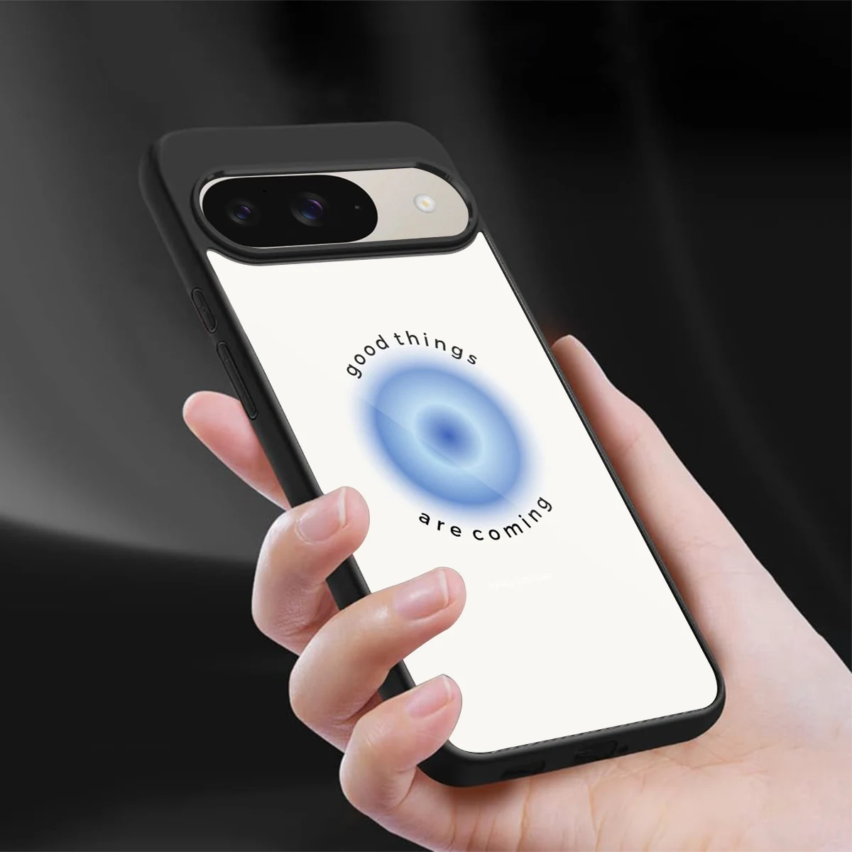 Good Things Are Coming sleek google pixel 9 cover with tempered glass back and TPU edges
