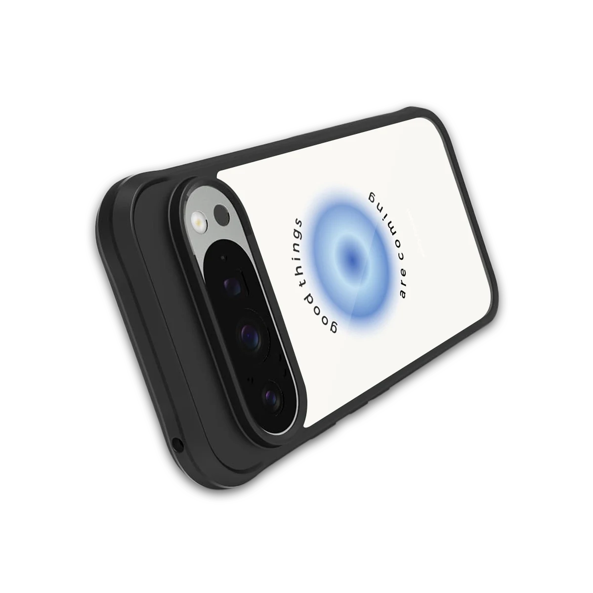 Good Things Are Coming stylish phone case for google pixel 9 pro xl | glossy glass and slim fit