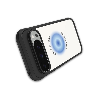 Good Things Are Coming stylish phone case for google pixel 9 pro xl | glossy glass and slim fit