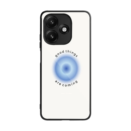 Good Things Are Coming back phone cover | glass case for redmi 12 5g
