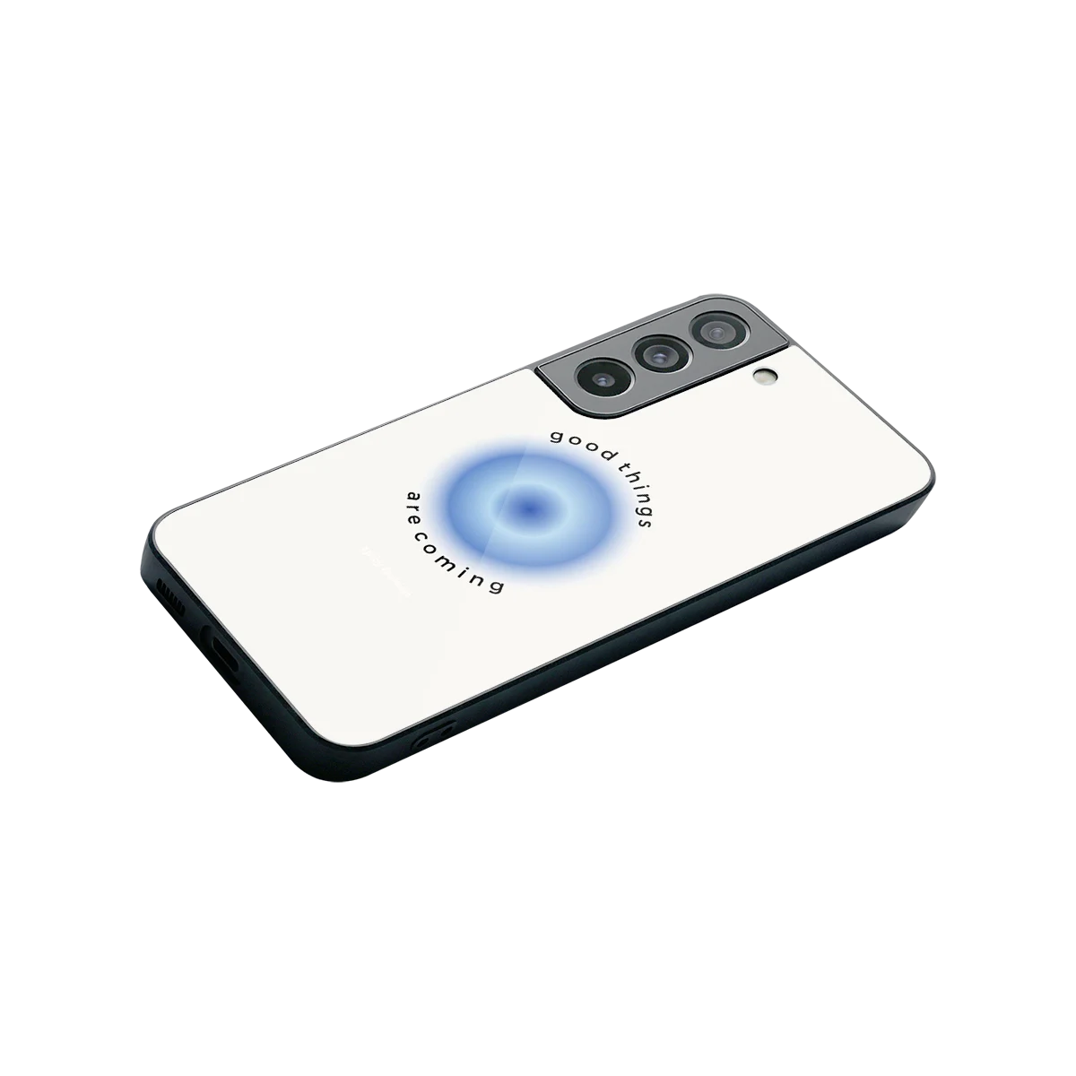 Good Things Are Coming stylish phone case for samsung galaxy s22 | glossy glass and slim fit