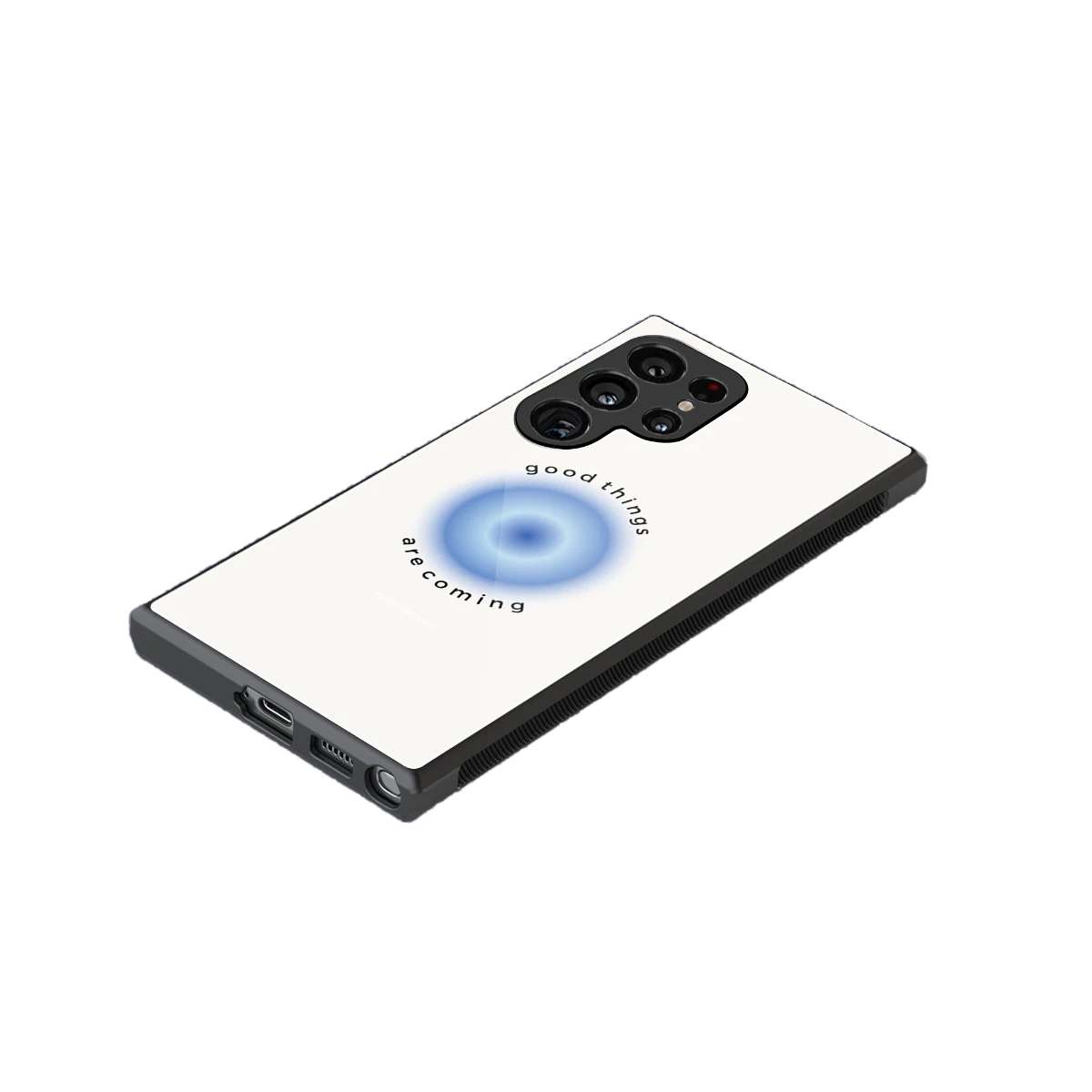 Good Things Are Coming stylish phone case for samsung galaxy s23 ultra | glossy glass and slim fit