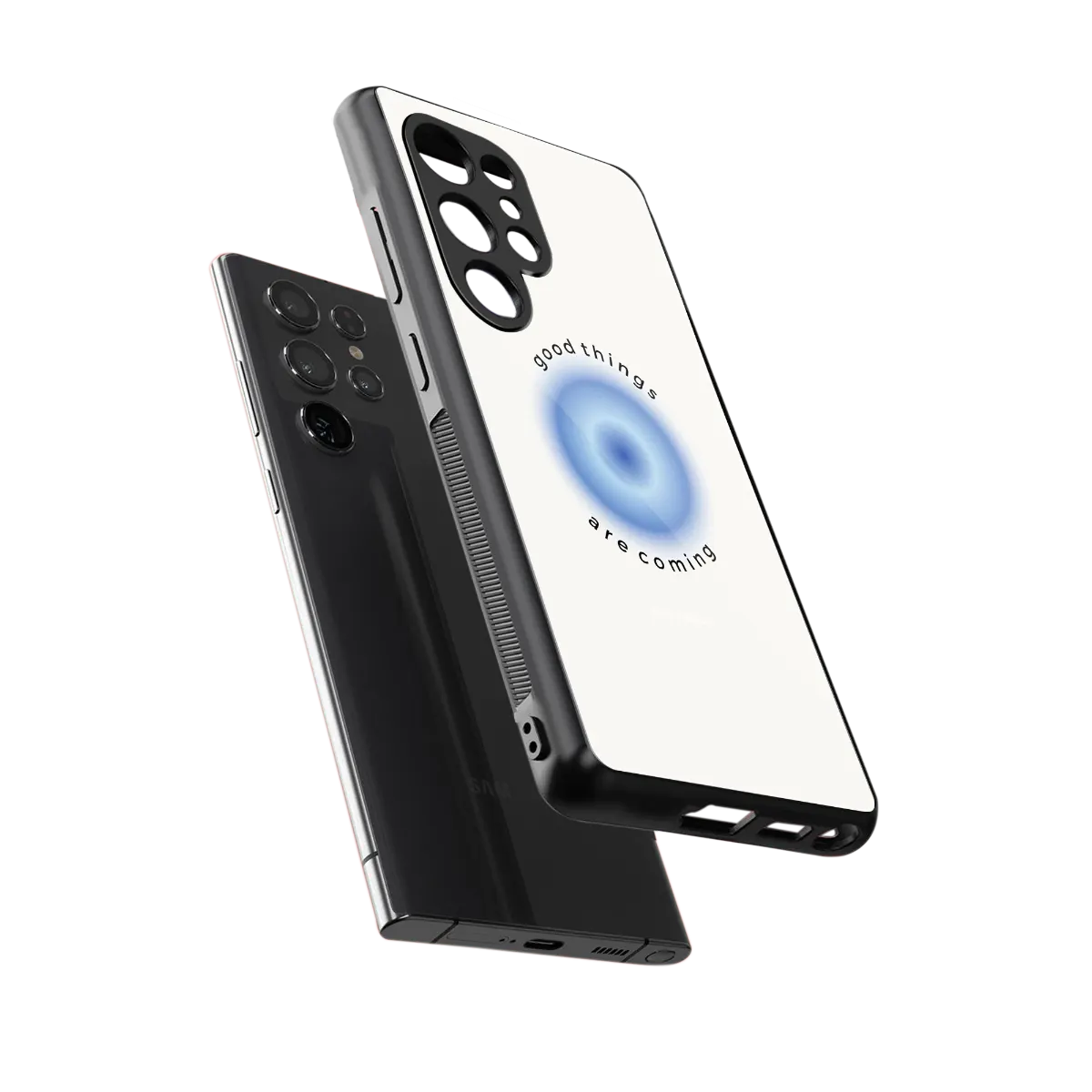 Good Things Are Coming sleek samsung galaxy s25 ultra cover with tempered glass back and TPU edges