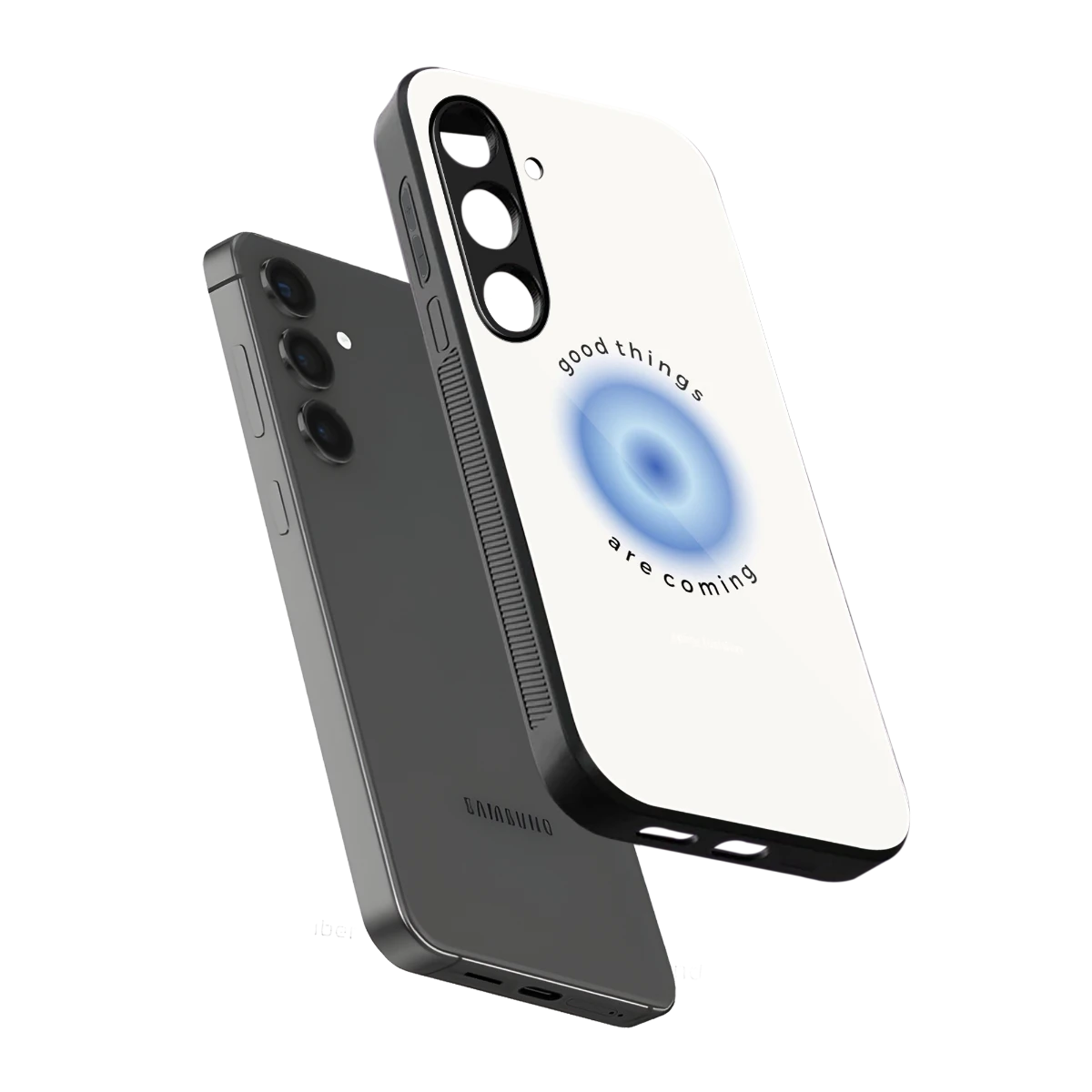 Good Things Are Coming sleek samsung galaxy s24 plus cover with tempered glass back and TPU edges