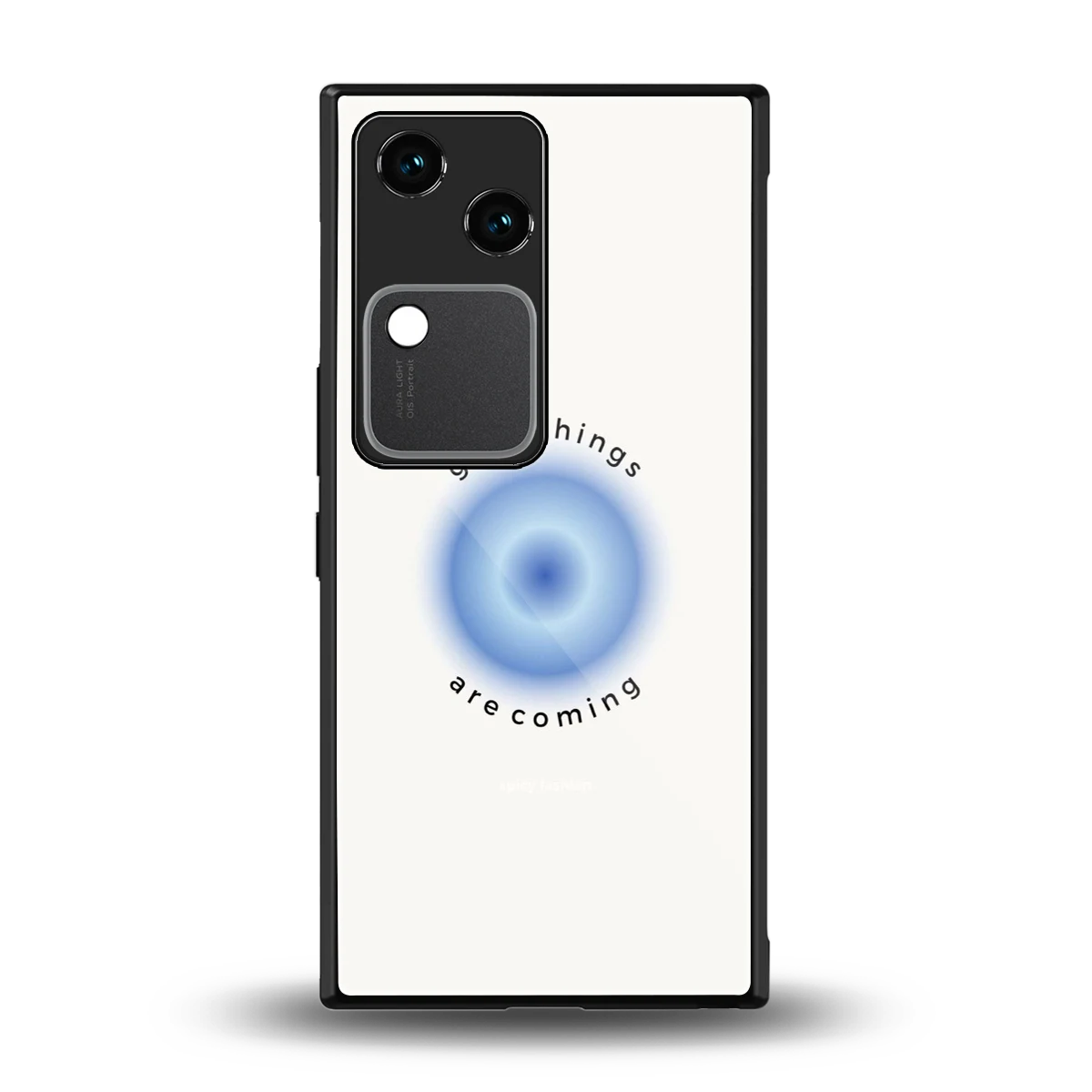 Good Things Are Coming back phone cover | glass case for vivo v30