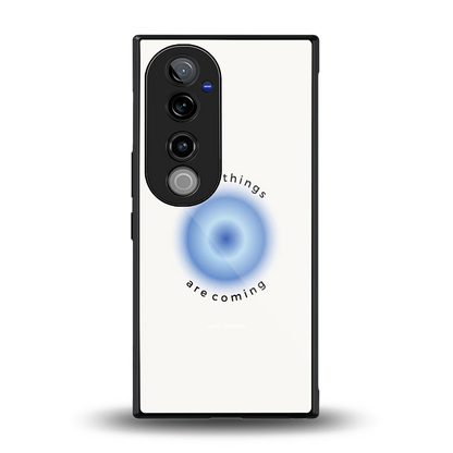 Good Things Are Coming back phone cover | glass case for vivo v40 pro