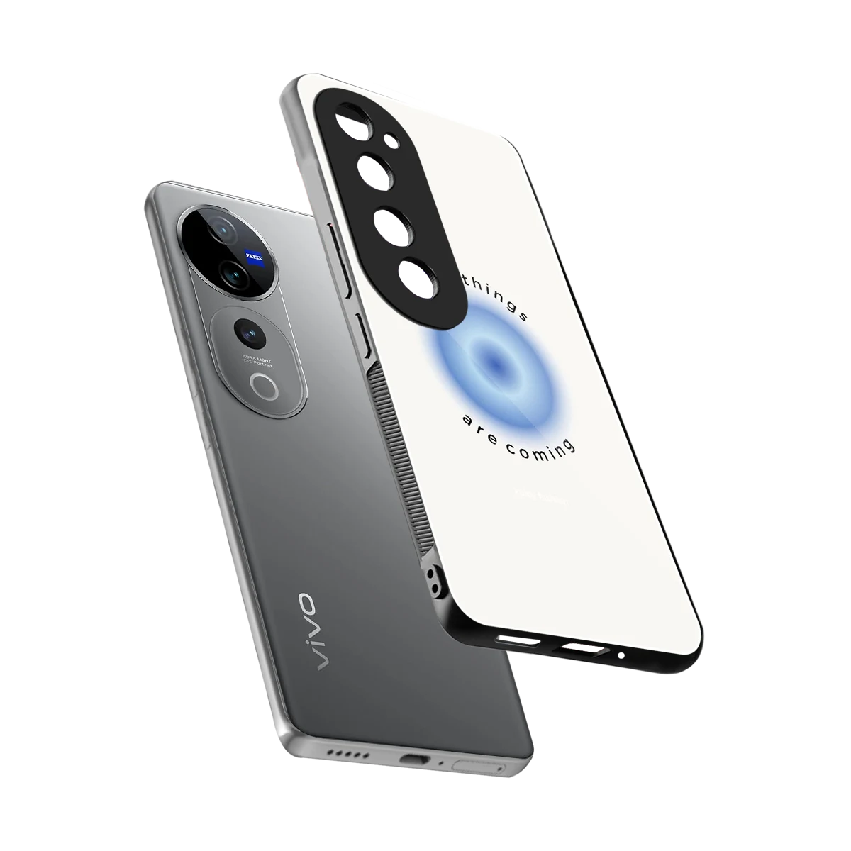 Good Things Are Coming sleek vivo v40 pro cover with tempered glass back and TPU edges