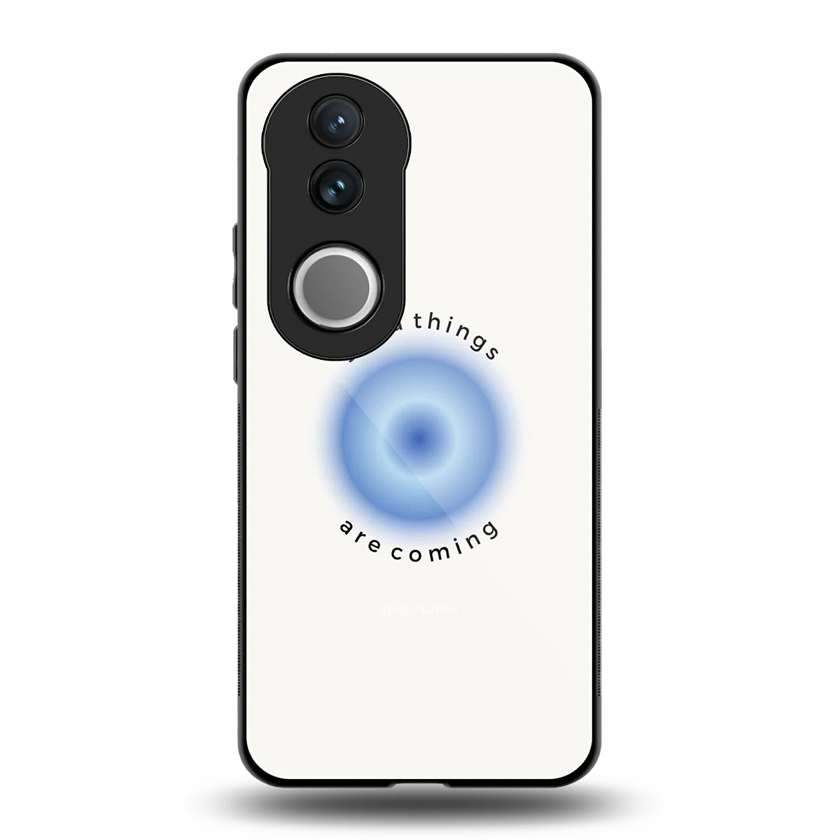 Good Things Are Coming back phone cover | glass case for vivo v50