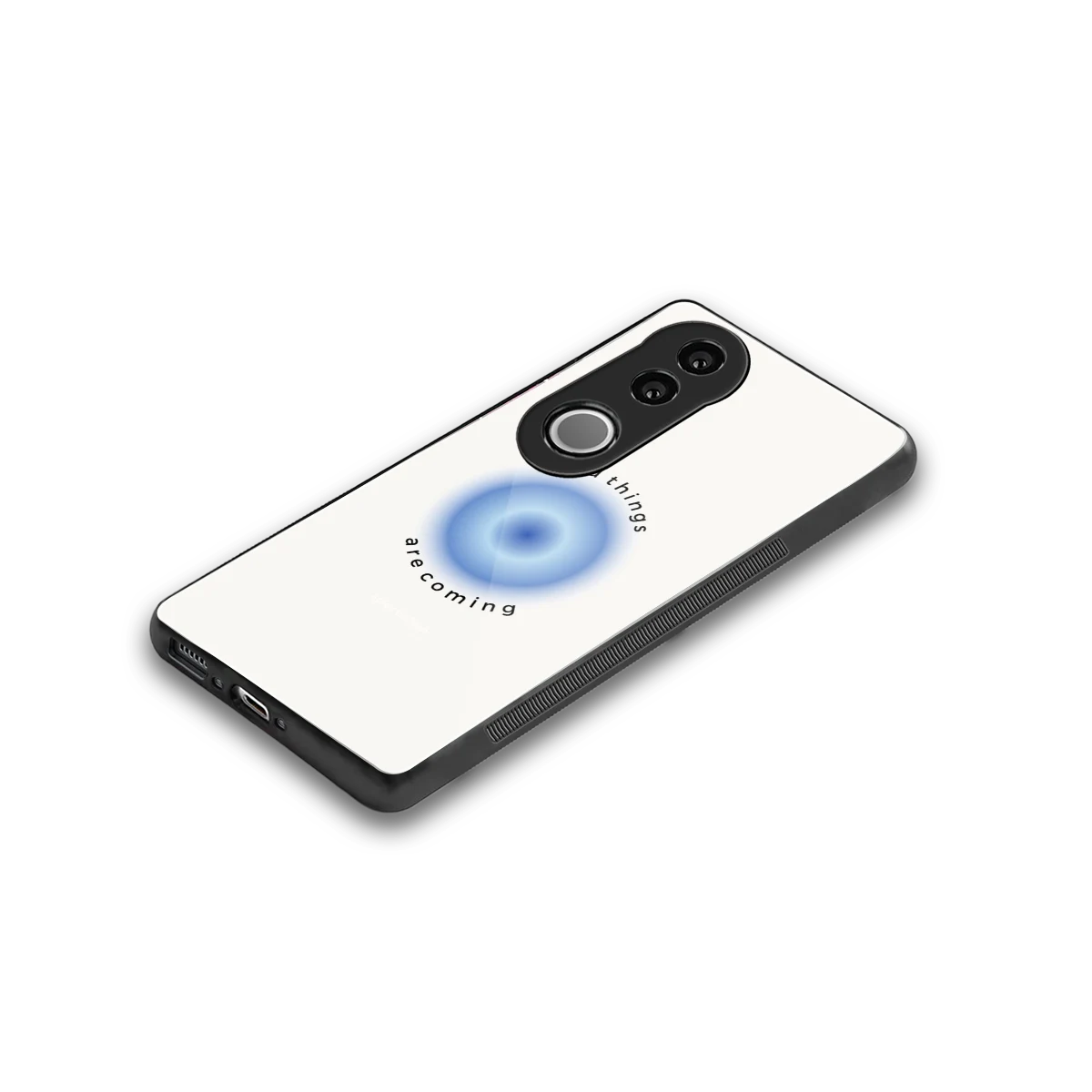 Good Things Are Coming stylish phone case for vivo v50 | glossy glass and slim fit