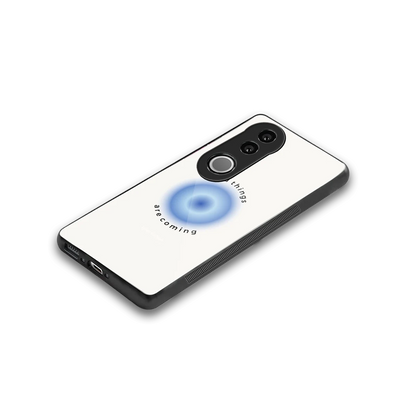 Good Things Are Coming stylish phone case for vivo v50 | glossy glass and slim fit