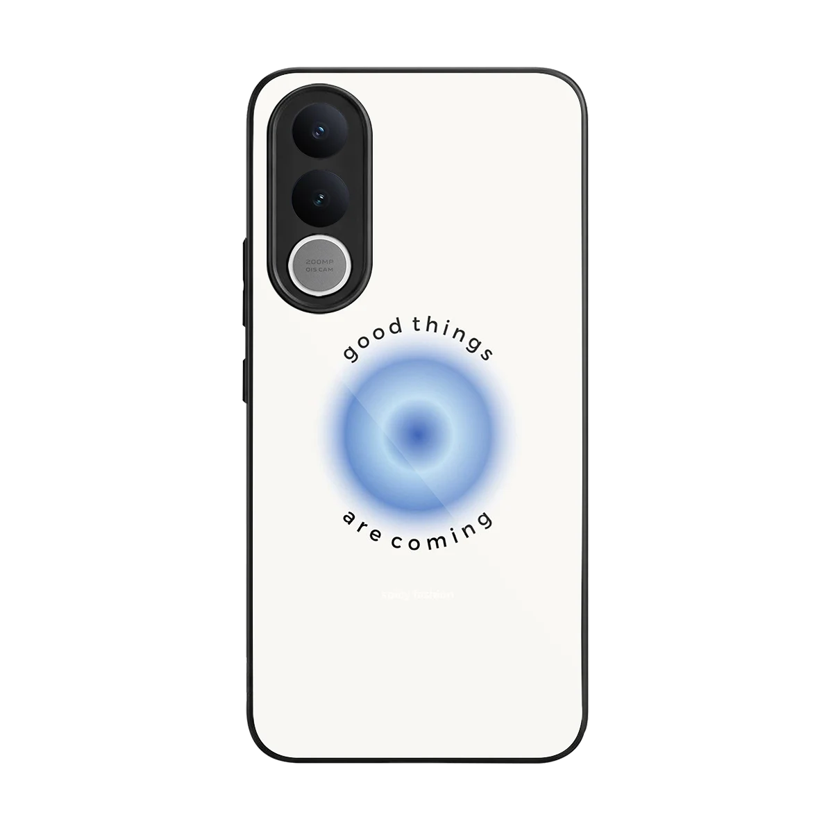 Good Things Are Coming back phone cover | glass case for vivo v70 fe