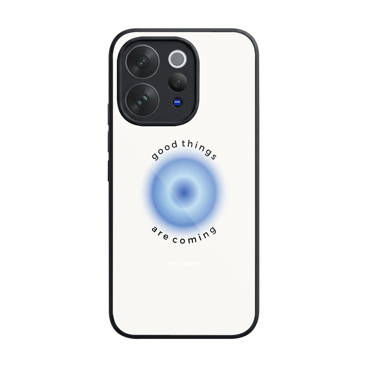 Good Things Are Coming back phone cover | glass case for vivo v70