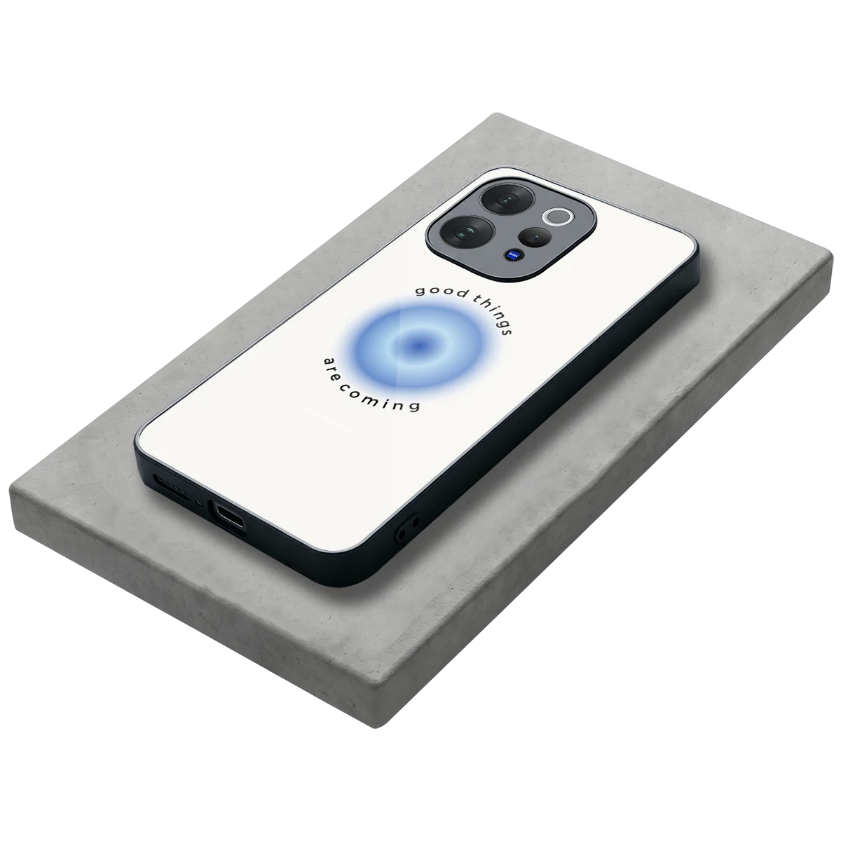 Good Things Are Coming stylish phone case for vivo v70 elite | glossy glass and slim fit