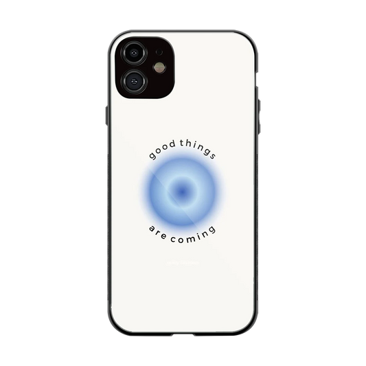 Good Things Are Coming back phone cover | glass case for iphone 12