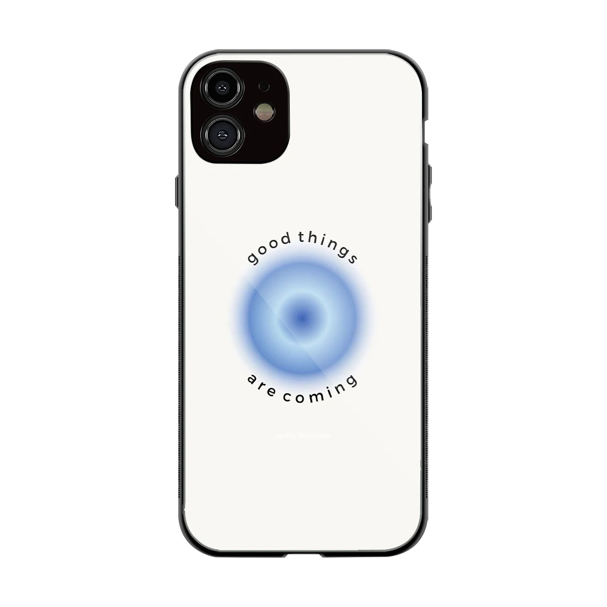 Good Things Are Coming back phone cover | glass case for iphone 11