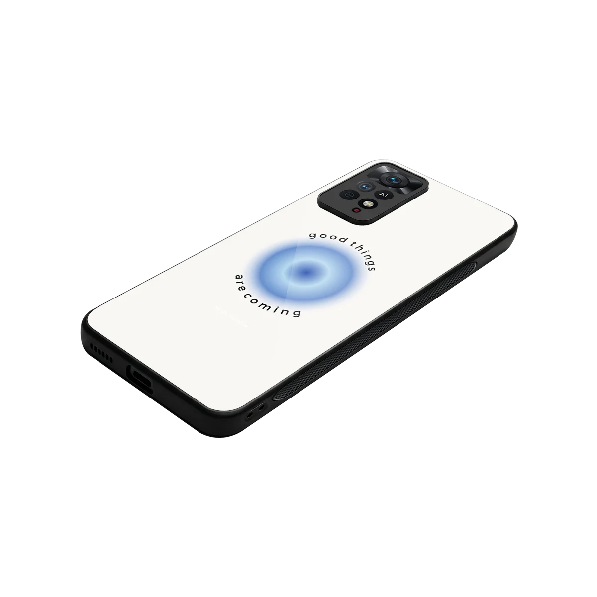 Good Things Are Coming stylish phone case for redmi note 11 pro | glossy glass and slim fit