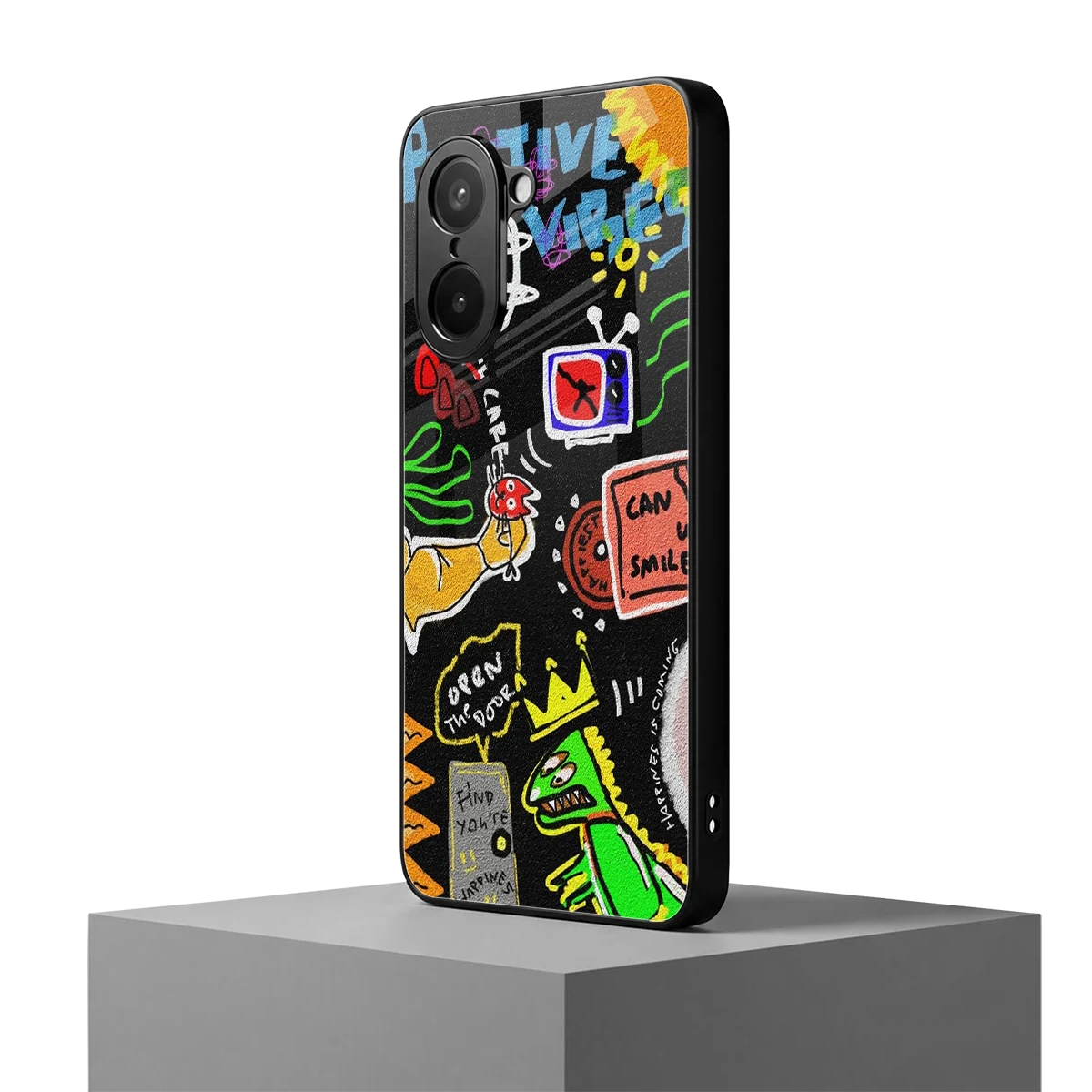 Graffiti oneplus nord ce5 5g mobile cover | shockproof glass phone case