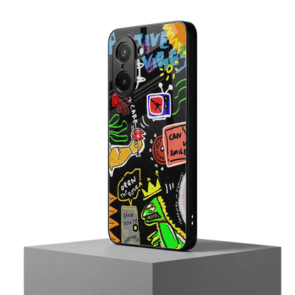 Graffiti oneplus nord ce5 5g mobile cover | shockproof glass phone case