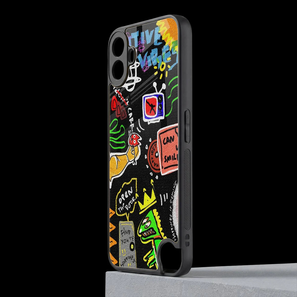 Graffiti cmf nothing phone 1 mobile cover | shockproof glass phone case