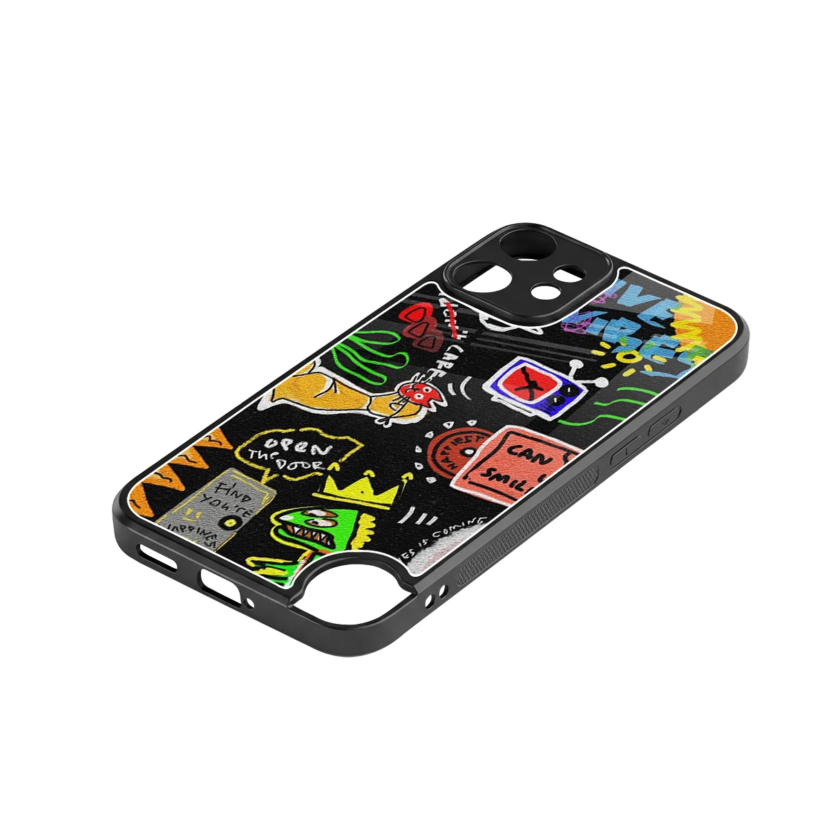 Graffiti stylish phone case for cmf nothing phone 2 pro | glossy glass and slim fit