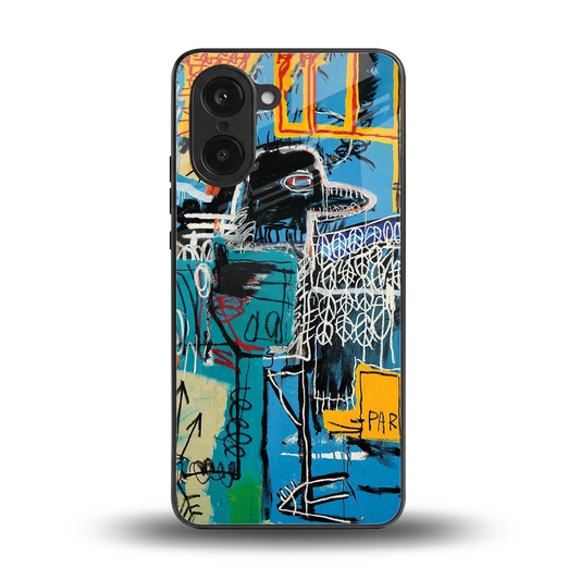 Graffiti Glow back phone cover | glass case for oneplus nord ce5 5g