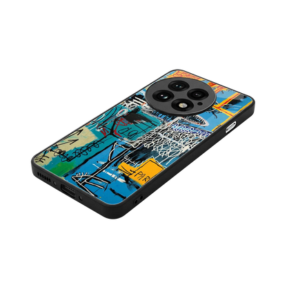 Graffiti Glow stylish phone case for oneplus 13 | glossy glass and slim fit