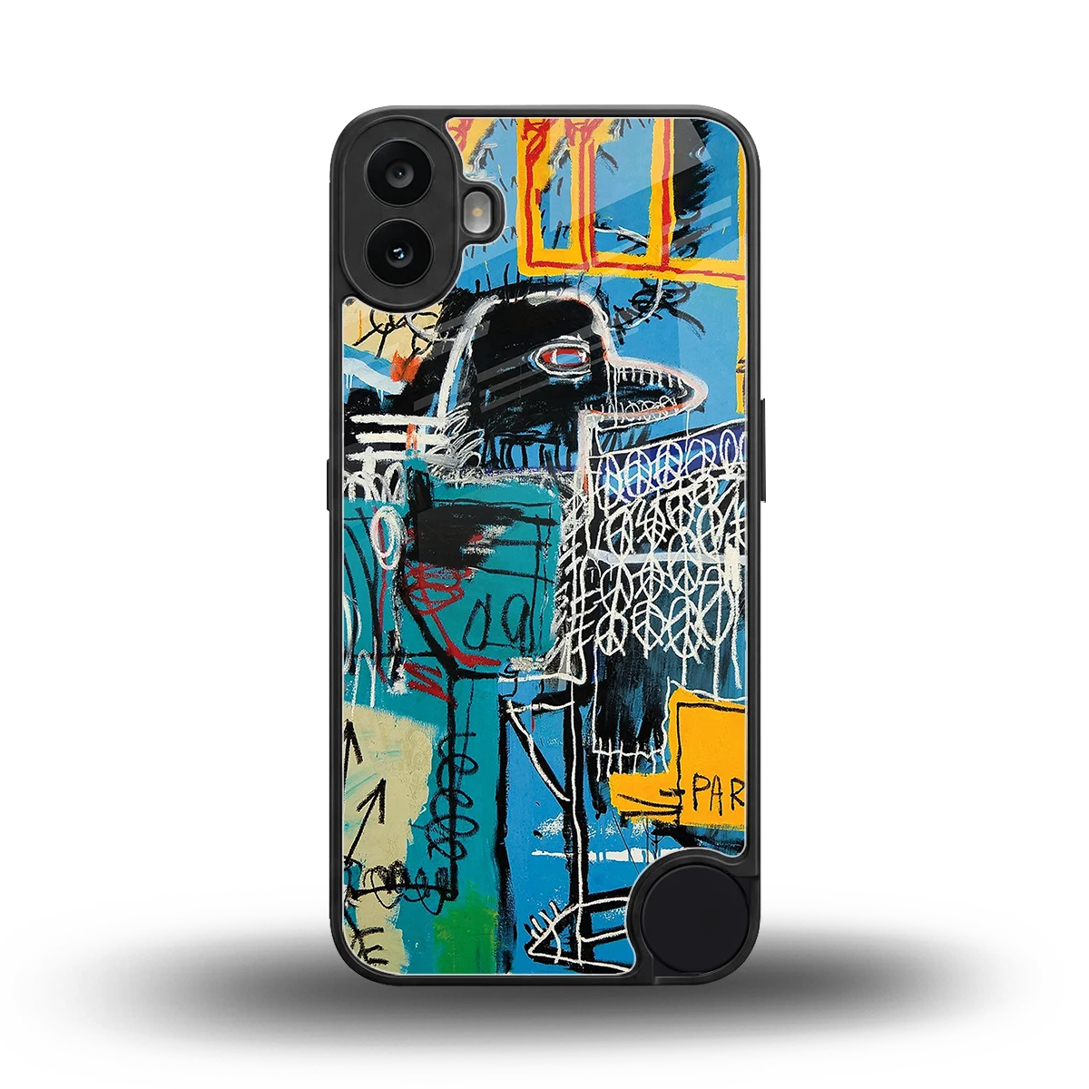 Graffiti Glow back phone cover | glass case for cmf nothing phone 1