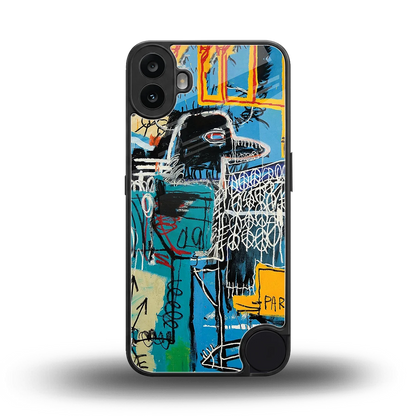 Graffiti Glow back phone cover | glass case for cmf nothing phone 1