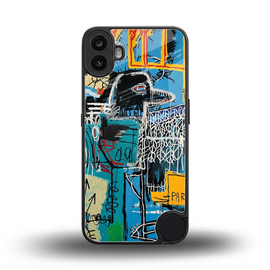 Graffiti Glow back phone cover | glass case for cmf nothing phone 1