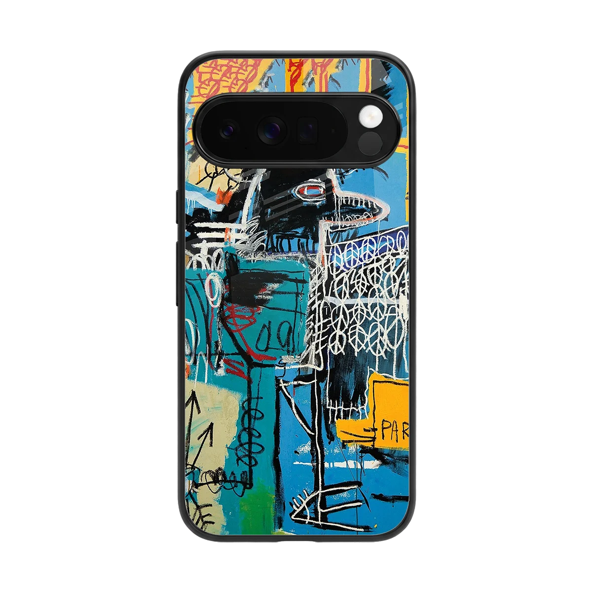 Graffiti Glow back phone cover | glass case for google pixel 10 pro xl