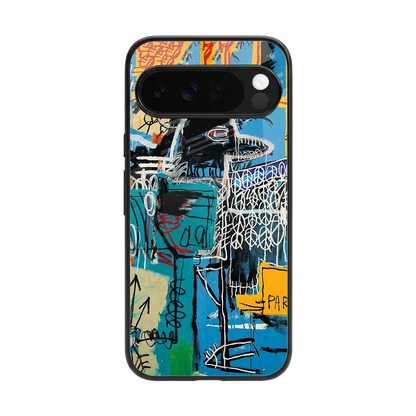 Graffiti Glow back phone cover | glass case for google pixel 10 pro xl
