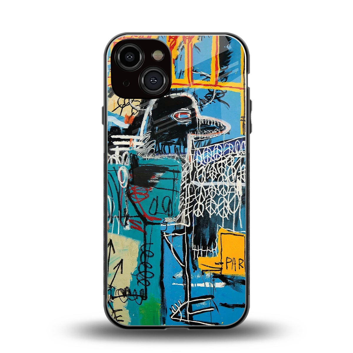 Graffiti Glow back phone cover | glass case for iphone 13